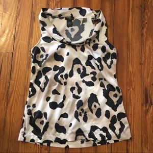 Animal print sleeveless blouse from Ann Taylor